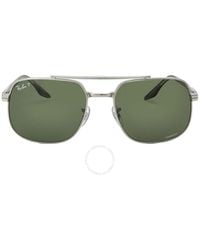 Ray-Ban - Polarized Dark Green Square Sunglasses Rb3699 003/p1 56 - Lyst