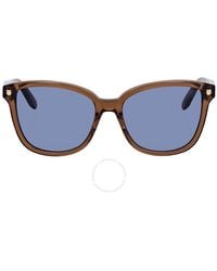 Ferragamo - Ferragamo Blue Square Sunglasses Sf815s 210 - Lyst