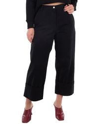 Moncler - 1952 Button Detailed Wide Leg Trousers - Lyst