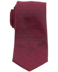 Ferragamo - Gancini Print Silk Tie - Lyst