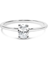Haus of Brilliance - 14K 1/2 Cttw Oval Lab Grown Diamond 4 Prong Solitaire Engagement Ring - Lyst