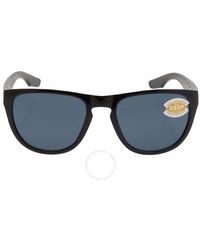 Costa Del Mar - Irie Gray Polarized Polycarbonate 580p Aviator Sunglasses 6s9082 908203 55 - Lyst