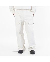 Ferragamo - Ferragamo Drawstring Linen Trouser - Lyst