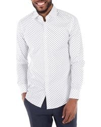 BOSS - Printed Cotton Poplin Slim-Fit Shirt, Brand Size 44 (Neck - Lyst