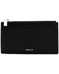 Bally - Banque Zip Leather Card Holder - Lyst