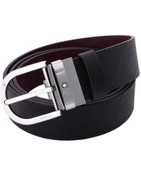 Montblanc - Horseshoe Buckle 35 Reversible Leather Belt - Lyst