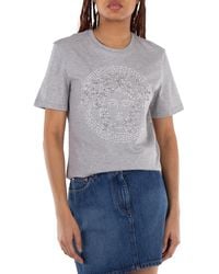Versace - Crystal Medusa Embellished T-Shirt, Brand Size 40 Us - Lyst