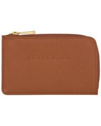 Longchamp - Le Foulonne Card Holder Caramel - Lyst
