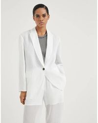 Brunello Cucinelli - Relaxed Cotton Blazer, Brand Size 44 (Us - Lyst