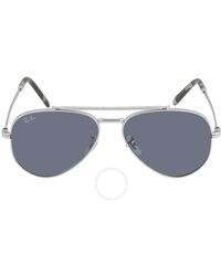 Ray-Ban - New Aviator Blue Sunglasses - Lyst