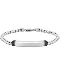 Robert Alton - Stainless Steel Id Bracelet - Lyst