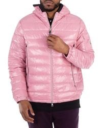 Moncler - Quilted Logo-Print Padded Jacket, Brand Size 3 - Lyst