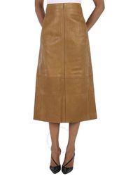 Khaite - Joli Leather Pencil Skirt - Lyst