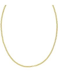 Tresorra - Sterling Plated French Cable Chain Necklace - Lyst