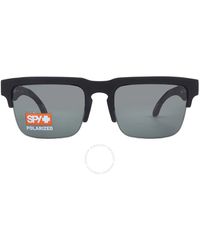 Spy - Helm 5050 Hd Plus Gray Green Polarized Square Sunglasses 6700000000064 - Lyst