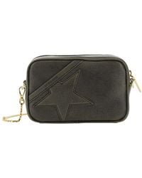 Golden Goose - Crossbody Bag With Removable Chain-Link Shoulder Strap And Star Patch On The Front - Lyst