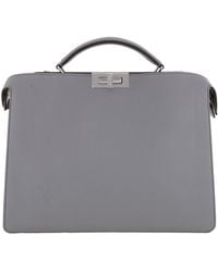 Fendi - Peekaboo Leather Briefcase - Lyst