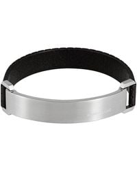 Montblanc - Urban Spirit Leather Bracelet, Size 63 - Lyst