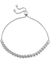 Amour - 1/4 Ct Tw Diamond Bolo Bracelet - Lyst