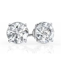 Brilliant Diamond - 1.5 Carat Round Lab Grown Diamond Stud Earrings - Lyst