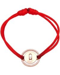 Messika - Qixi Lucky Move 18K Rose Diamond Cord Bracelet - Lyst