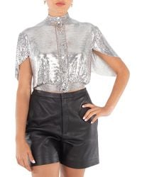 Rabanne - Ladies Chainmail Crop Top, Brand Size 36 (Us - Lyst