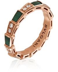 BVLGARI - Serpenti Viper 18Kt Rose Ring - Lyst