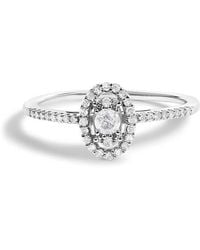 Haus of Brilliance - 14K 1/5 Cttw Diamond Oval Shape With Halo Engagement Ring (H-I Color, I1-I2 Clarity) - Lyst