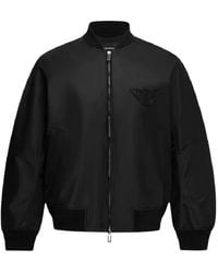 Emporio Armani - Stoned Logo Design Blouson Jacket - Lyst