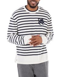 Maison Kitsuné - Striped Fox Head Intarsia Jumper - Lyst