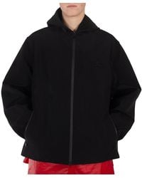 Burberry - Ekd Logo Technical Cotton Jacket - Lyst