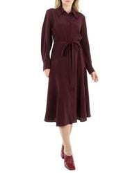 Chloé - Obscure Long-Sleeve Midi Shirt Dress, Brand Size 38 (Us - Lyst