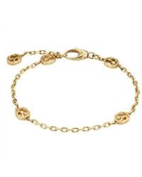 Gucci - Interlocking G 18K Bracelet - Lyst