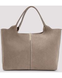 Tod's - Light Clay Suede Leather Ebr Shopping Bag - Lyst