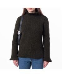 Burberry - Fringed Rib-Knit Wool Sweater - Lyst
