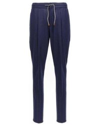 Brunello Cucinelli - Wool Relaxed Trousers, Brand Size 50 (Us - Lyst