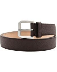 Bally - Square Vanadium Leather Belt, Cm - Lyst