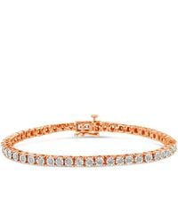 Haus of Brilliance - 10k Re Gold Plated .925 Sterling Silver 1.0 Cttw Miracle-set Diamond Round Faceted Bezel Tennis Bracelet - Lyst