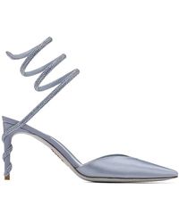 Rene Caovilla - Margot 80 Satin Pumps, Brand Size 37 Us - Lyst