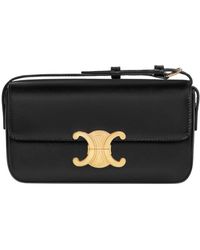 Celine - Shiny Calfskin Claude Shoulder Bag - Lyst
