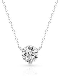 Brilliant Diamond - 14Kt 2.00 Carat Lab Grown Diamond Pendant Necklace For - Lyst