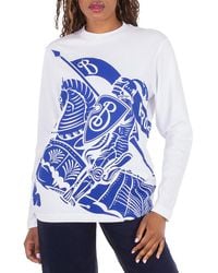 Burberry - Ekd-Print Cotton T-Shirt - Lyst