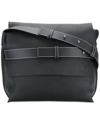 Loewe Messenger Strap Bag In Black