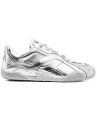 Versace - Galaxia Metallic Low-Top Sneakers, Brand Size 42 Us - Lyst