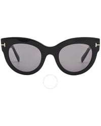 Tom Ford - Lucilla Smoke Mirror Cat Eye Sunglasses Ft1063 01c 51 - Lyst