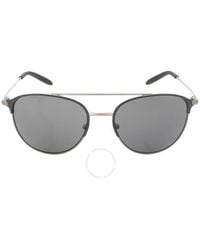 Michael Kors - Dark Gray Solid Round Sunglasses Mk1111 100487 54 - Lyst
