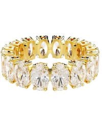 Swarovski - Matrix Oval Cut Crystal Ring, Size 60 - Lyst