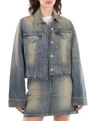 KENZO - Embroidered Logo Long Sleeve Jacket - Lyst