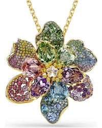Swarovski - Idyllia Flower Pendant And Brooch - Lyst