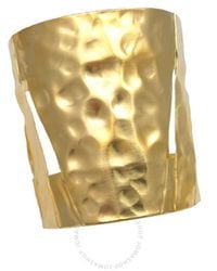 Devon Leigh - 18k Gold Plated Brass Cuff Bracelet Cuff106-g - Lyst